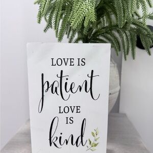 Love is Patient Love is Kind Wall Art